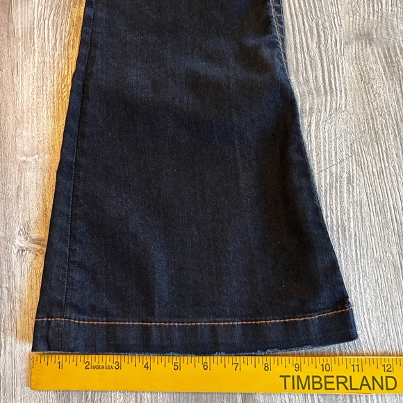 Silver Jeans Womens 32 x 31 Dark Wash Blue Denim Camden Rose Bell Bottom Flared. - Picture 14 of 14